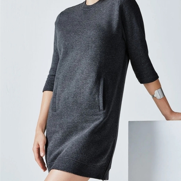 Fabletics -‎ Elena Black & Gray Heather Dress - Picture 1 of 4